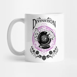 Divination - D&D Magic School Series: Black Text Mug